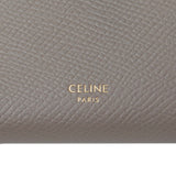 Celine Grey Grained Calfskin Medium Multifunction Strap Wallet
