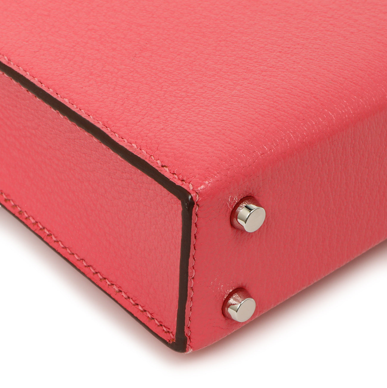 Hermes Rose Azalee Chevre Mysore Mini Verrou Chaine – Modaselle