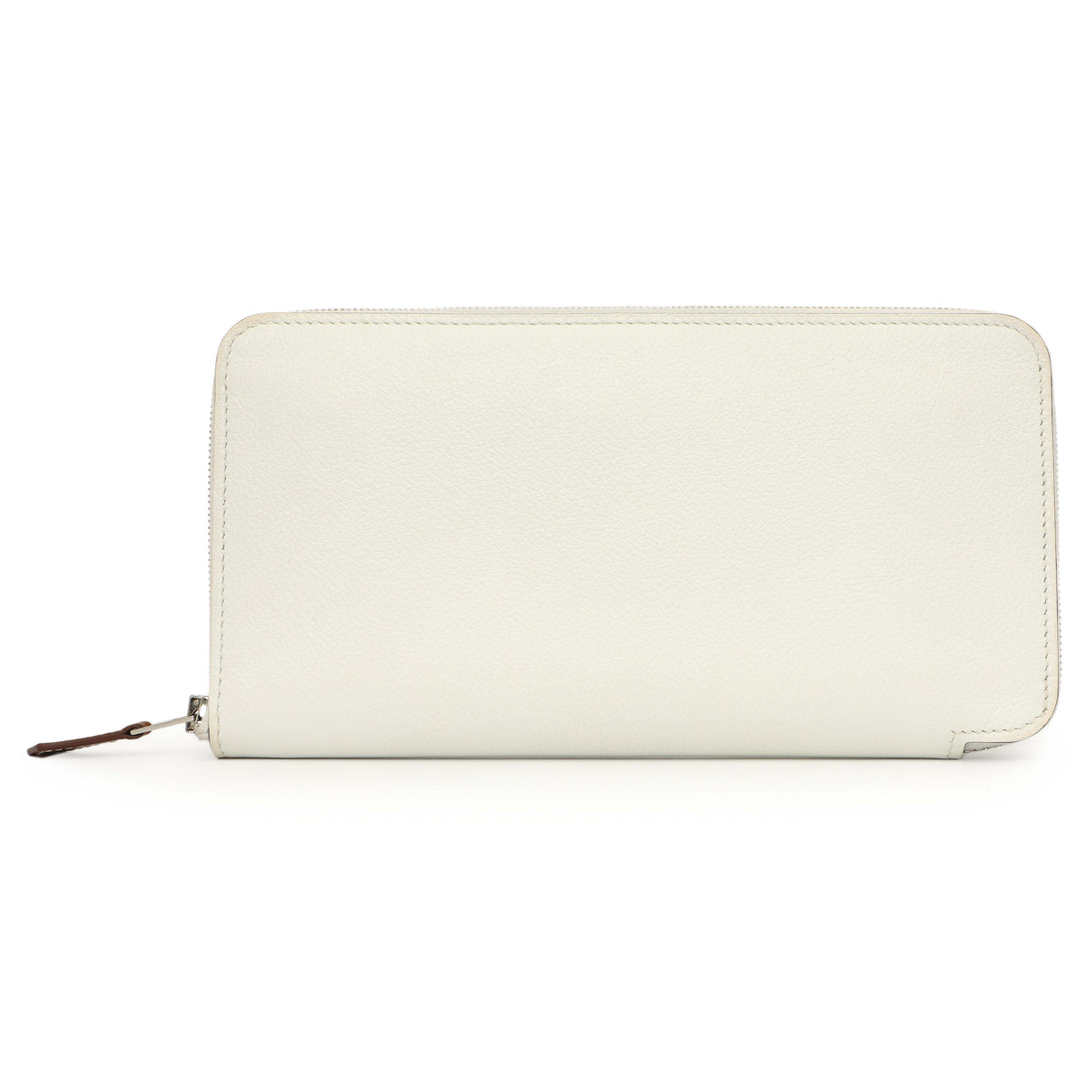 Hermes New White Evercolor Silk'in Long Wallet