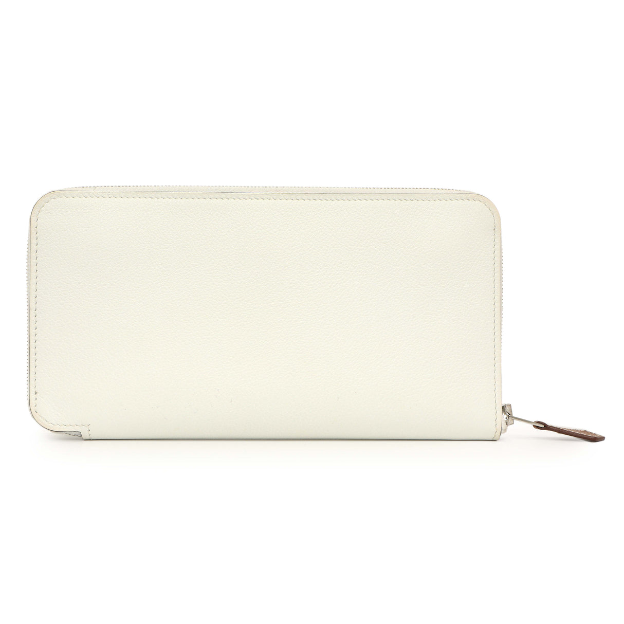 Hermes New White Evercolor Silk'in Long Wallet