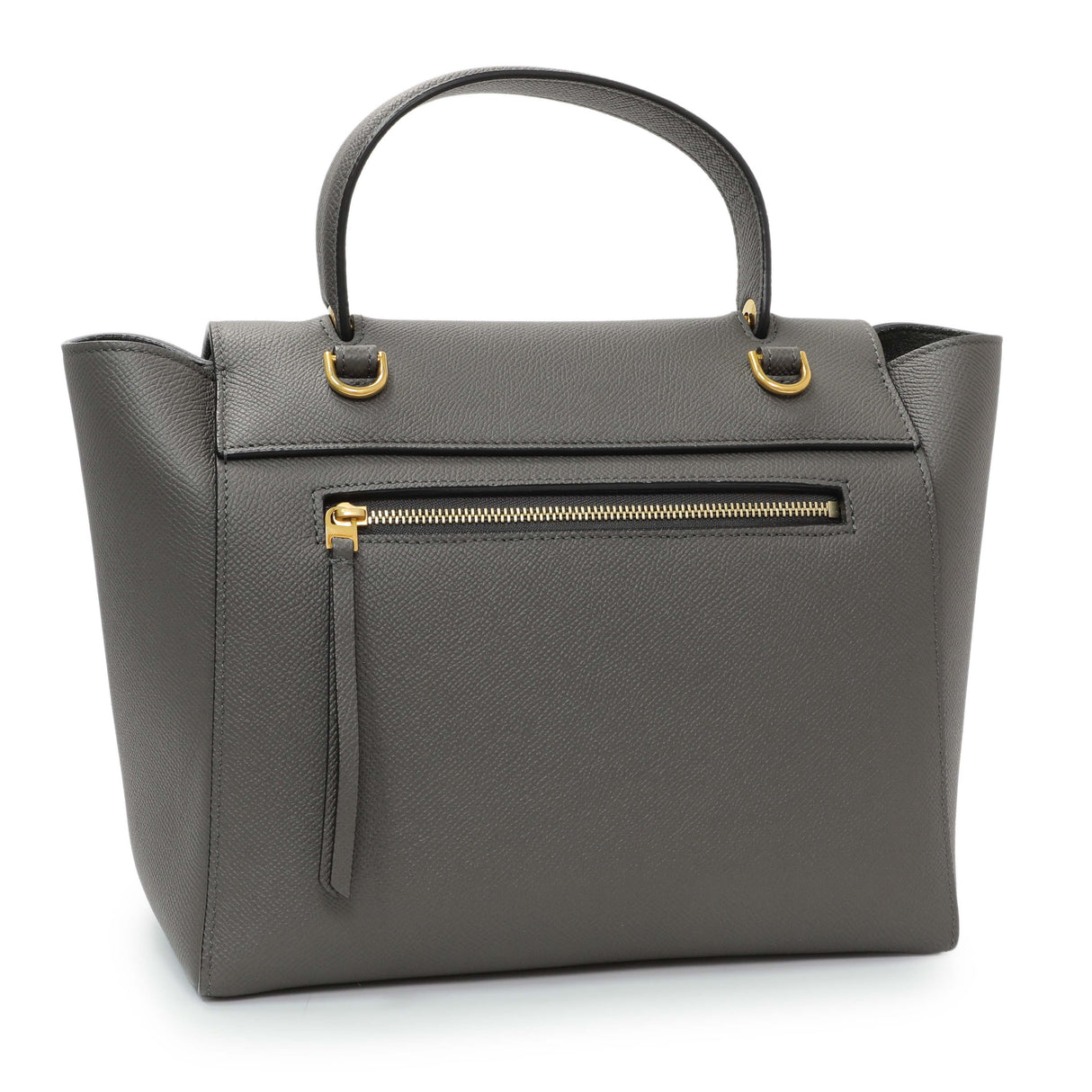 Celine Grey Grained Calfskin Micro Belt Bag