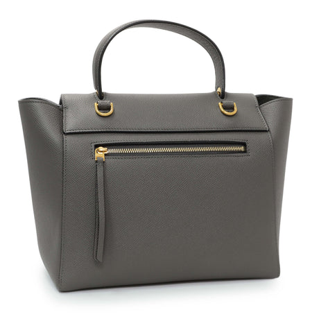 Celine Grey Grained Calfskin Micro Belt Bag