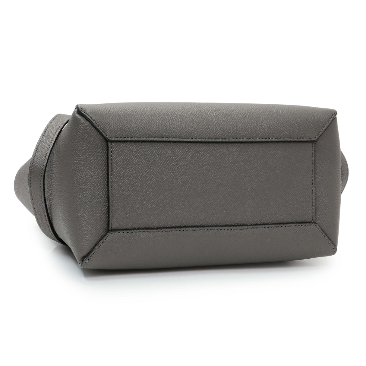 Celine Grey Grained Calfskin Micro Belt Bag