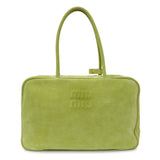 Miu Miu Green Camoscio Beau Top Handle Bag Handbags Miu Miu
