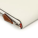 Hermes New White Evercolor Silk'in Long Wallet