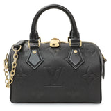 Louis Vuitton Black Empreinte Monogram Giant Speedy Bandouliere 20