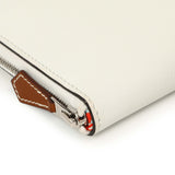 Hermes New White Evercolor Silk'in Long Wallet