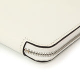 Hermes New White Evercolor Silk'in Long Wallet