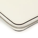 Hermes New White Evercolor Silk'in Long Wallet