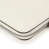 Hermes New White Evercolor Silk'in Long Wallet