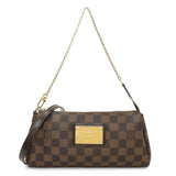 Louis Vuitton Damier Ebene Eva Clutch Handbags Louis Vuitton