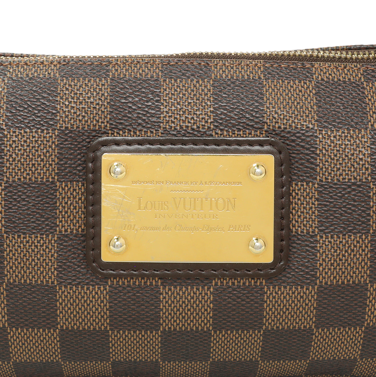 Louis Vuitton Damier Ebene Eva Clutch Handbags Louis Vuitton