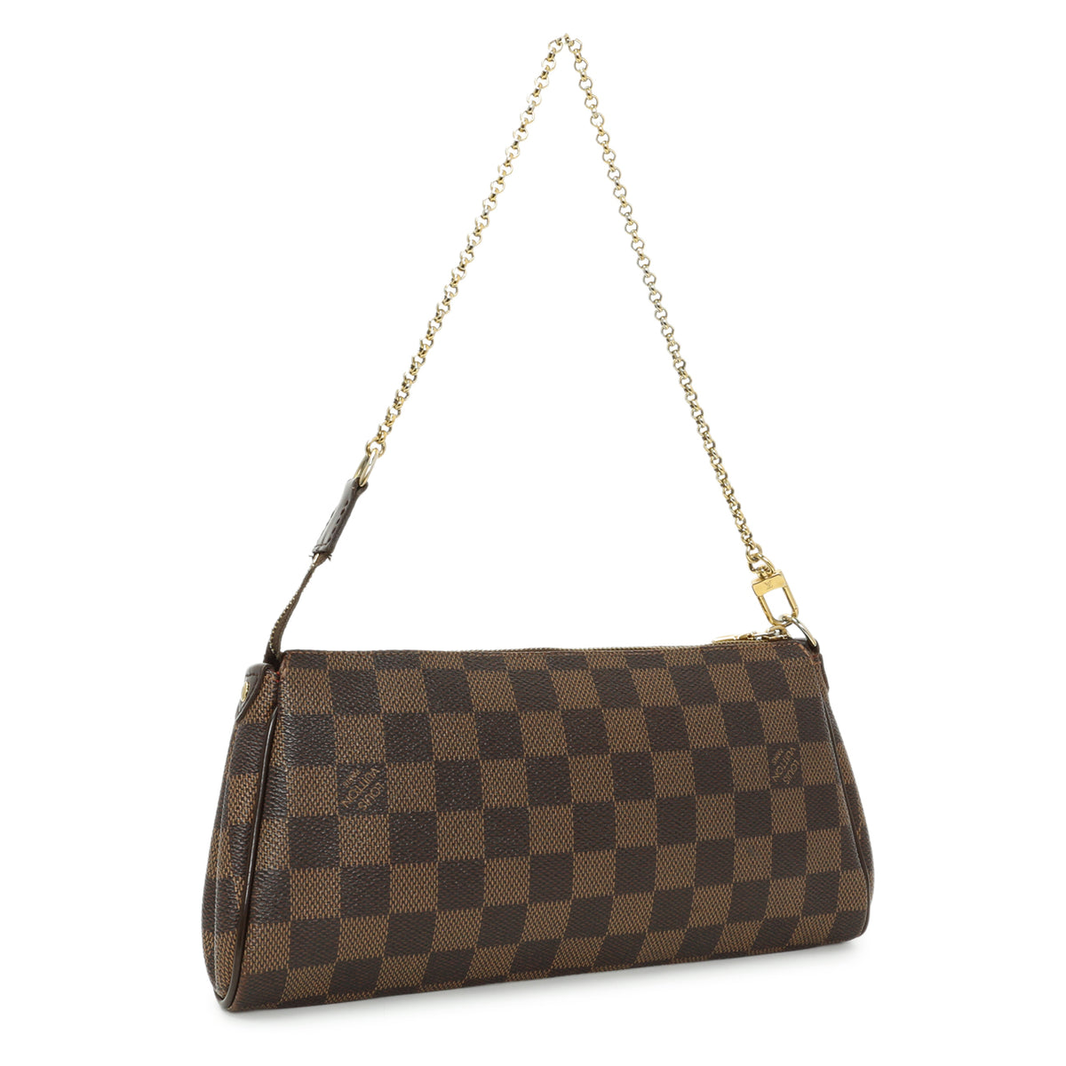 Louis Vuitton Damier Ebene Eva Clutch Handbags Louis Vuitton