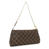 Louis Vuitton Damier Ebene Eva Clutch Handbags Louis Vuitton