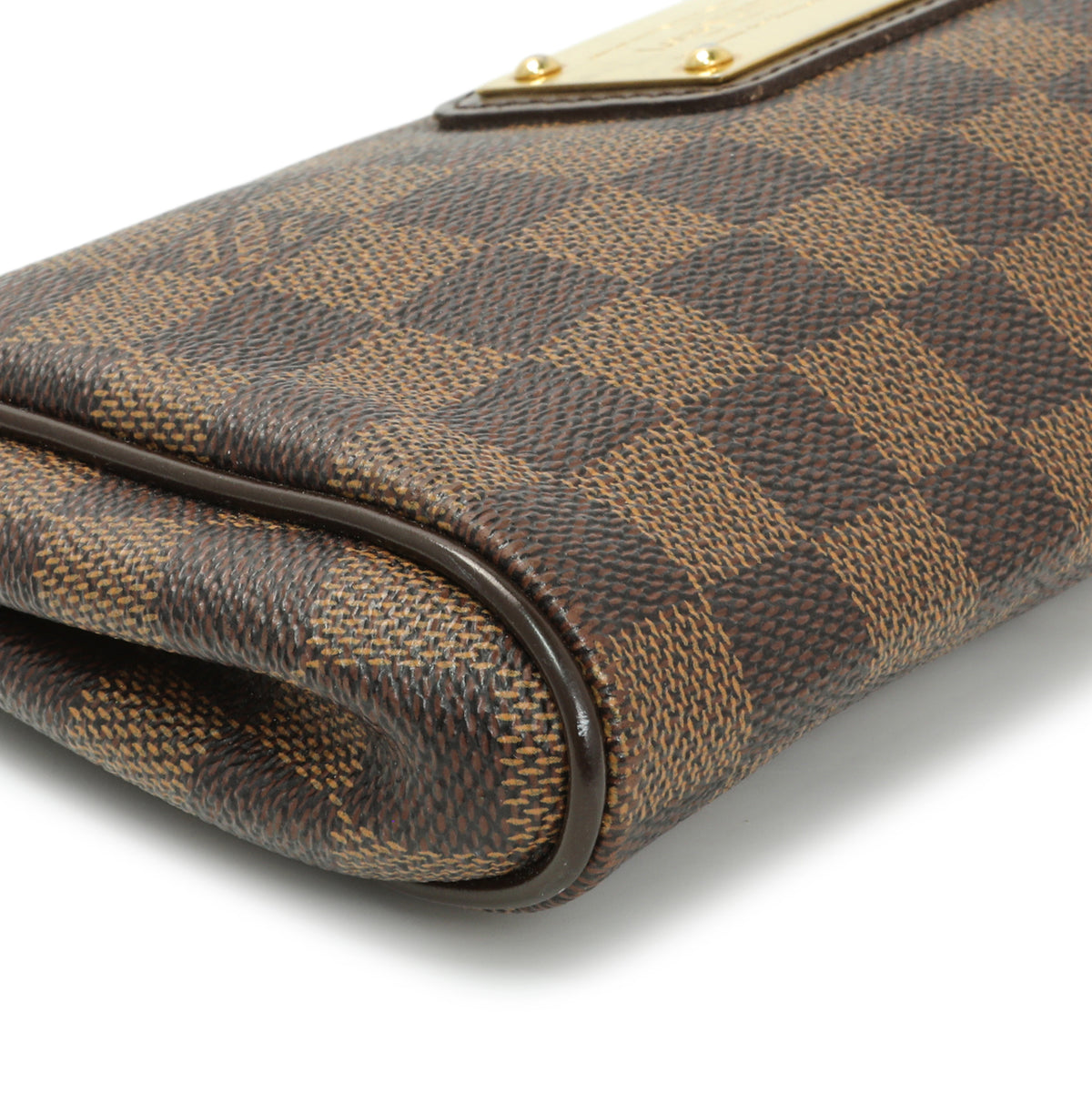 Louis Vuitton Damier Ebene Eva Clutch Handbags Louis Vuitton