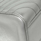 Prada Silver Calfskin Diagramme Flap Bag