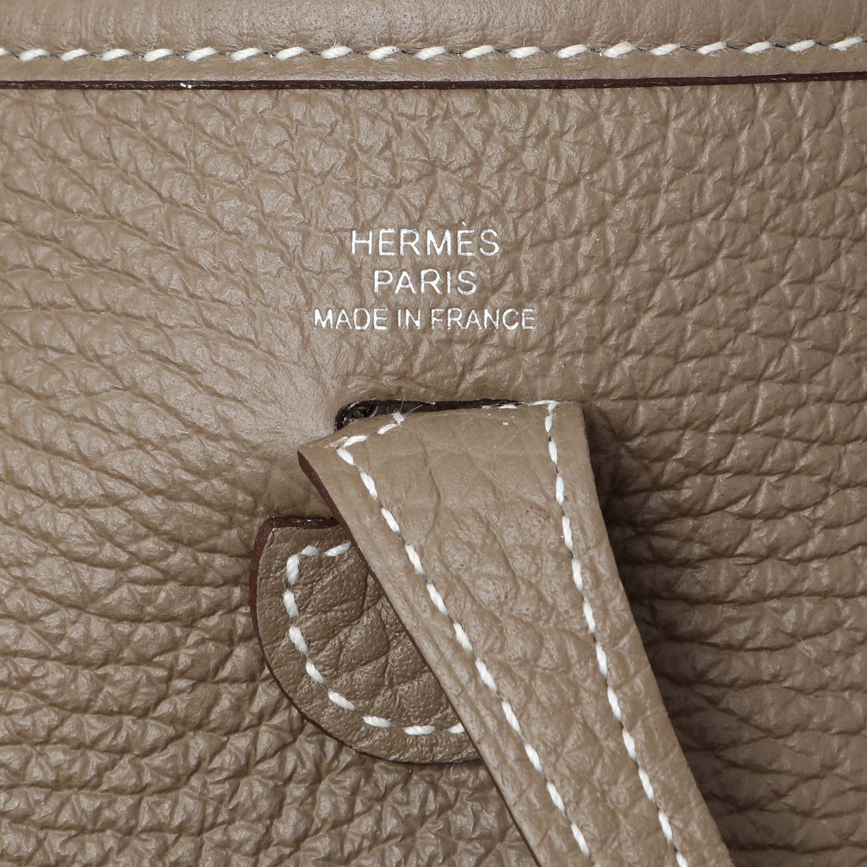 Hermes Etoupe Clemence Amazone Evelyne TPM Handbags Hermes