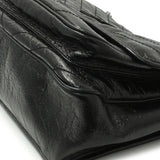 Saint Laurent Black Crinkled Calfskin Matelasse Monogram Large Niki Chain Satchel Handbags Saint Laurent