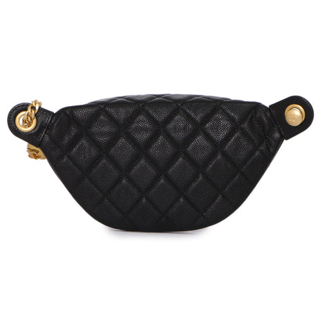 Chanel Black Quilted Caviar Sweetheart Bum Bag