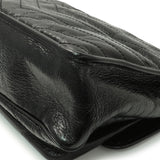 Saint Laurent Black Crinkled Calfskin Matelasse Monogram Large Niki Chain Satchel Handbags Saint Laurent