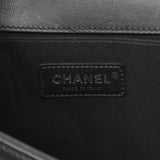 Chanel Black Quilted Lambskin Medium Boy Flap Handbags Chanel