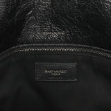 Saint Laurent Black Crinkled Calfskin Matelasse Monogram Large Niki Chain Satchel Handbags Saint Laurent