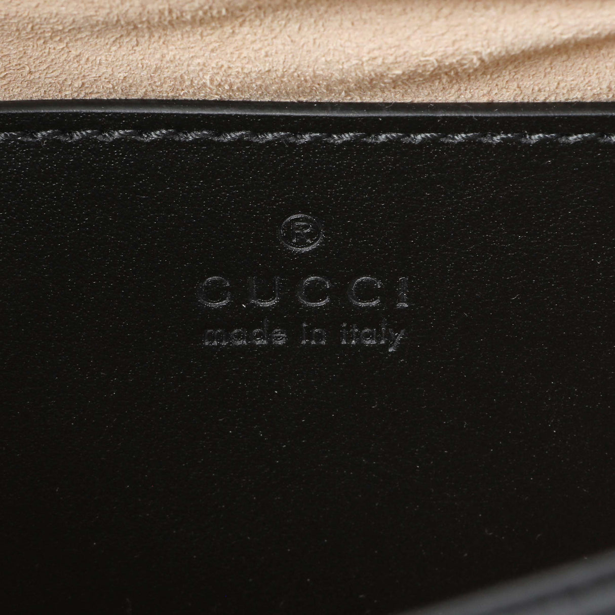 Gucci Black Calfskin Matelasse Mini GG Marmont Square Shoulder Bag Handbags Gucci