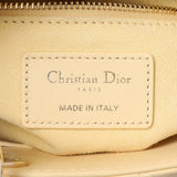 Christian Dior Light Yellow Lambskin Cannage Small My ABCDior Lady Dior Handbags Christian Dior