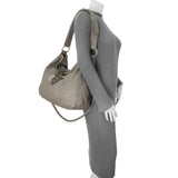 Gucci Grey Calfskin G Wave Shoulder Bag Handbags Gucci