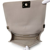 Chanel Grey Caviar Medium Boy Flap