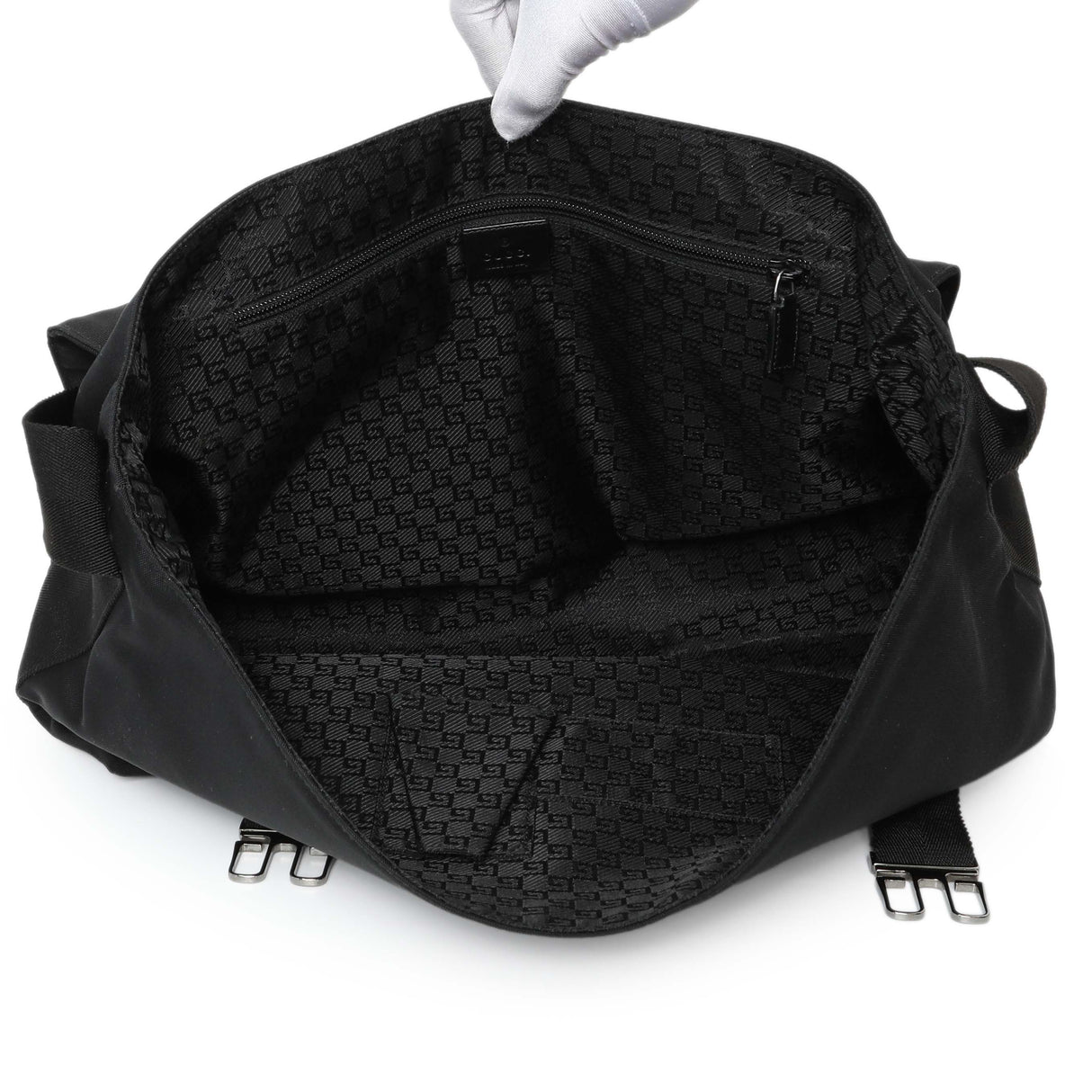 Gucci Black Nylon Messenger Crossbody Shoulder Bag Handbags Gucci