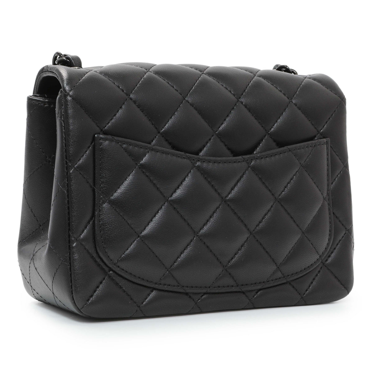 Chanel Black Lambskin Mini Flap Handbags Chanel