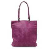 Bottega Veneta Purple Nappa Intrecciato Tote Handbags Bottega Veneta