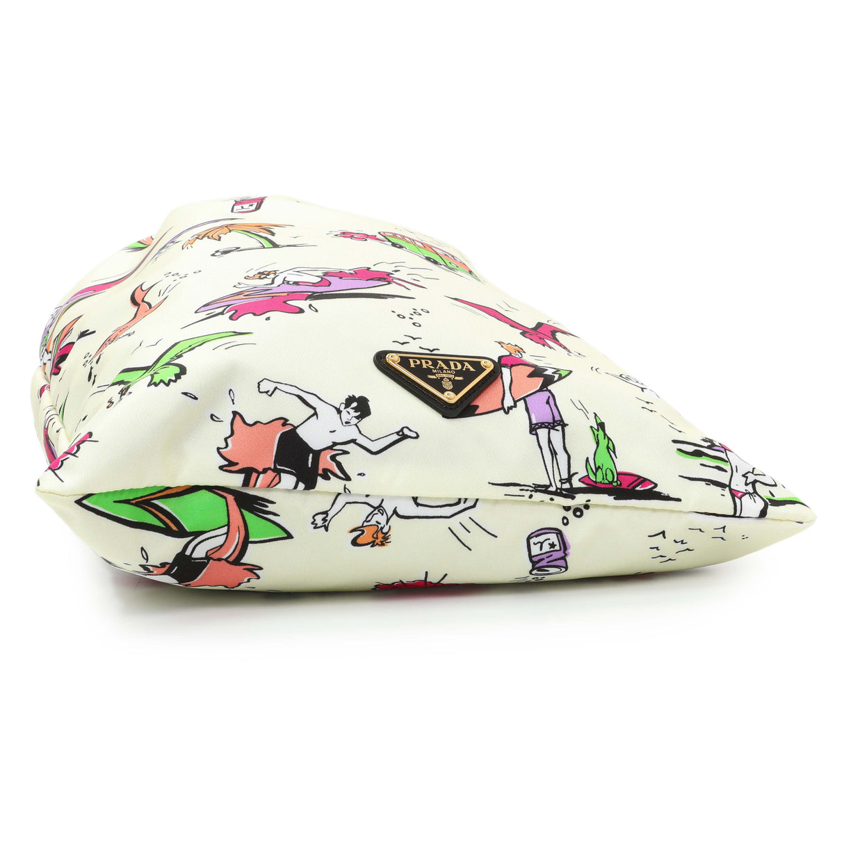 Prada Re Nylon Surf Print Wish Drawstring Pouch Handbags Prada