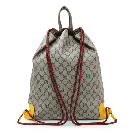 Gucci GG Supreme Neo Vintage Drawstring Backpack