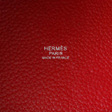 Hermes Red Clemence Picotin 22 Handbags Hermes