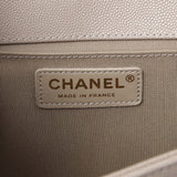 Chanel Grey Caviar Medium Boy Flap