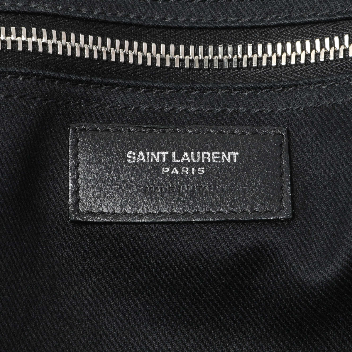 Saint Laurent Black Vitello Large Rive Gauche Tote Handbags Saint Laurent
