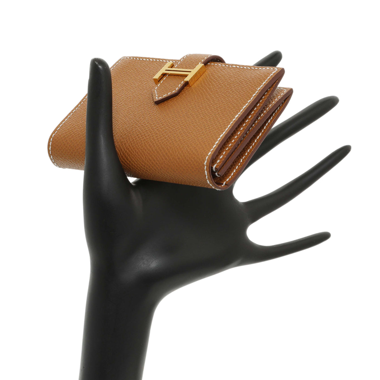 Hermes Gold Epsom Bearn Card Holder Wallet Accessories Hermes