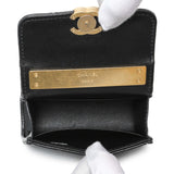 Chanel Black Lambskin Enamel Quilted Mini Top Handle Flap Handbags Chanel