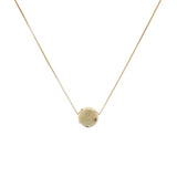 18K Yellow Gold Diamond Slide Sphere Pendant Fine Jewellery Modaselle