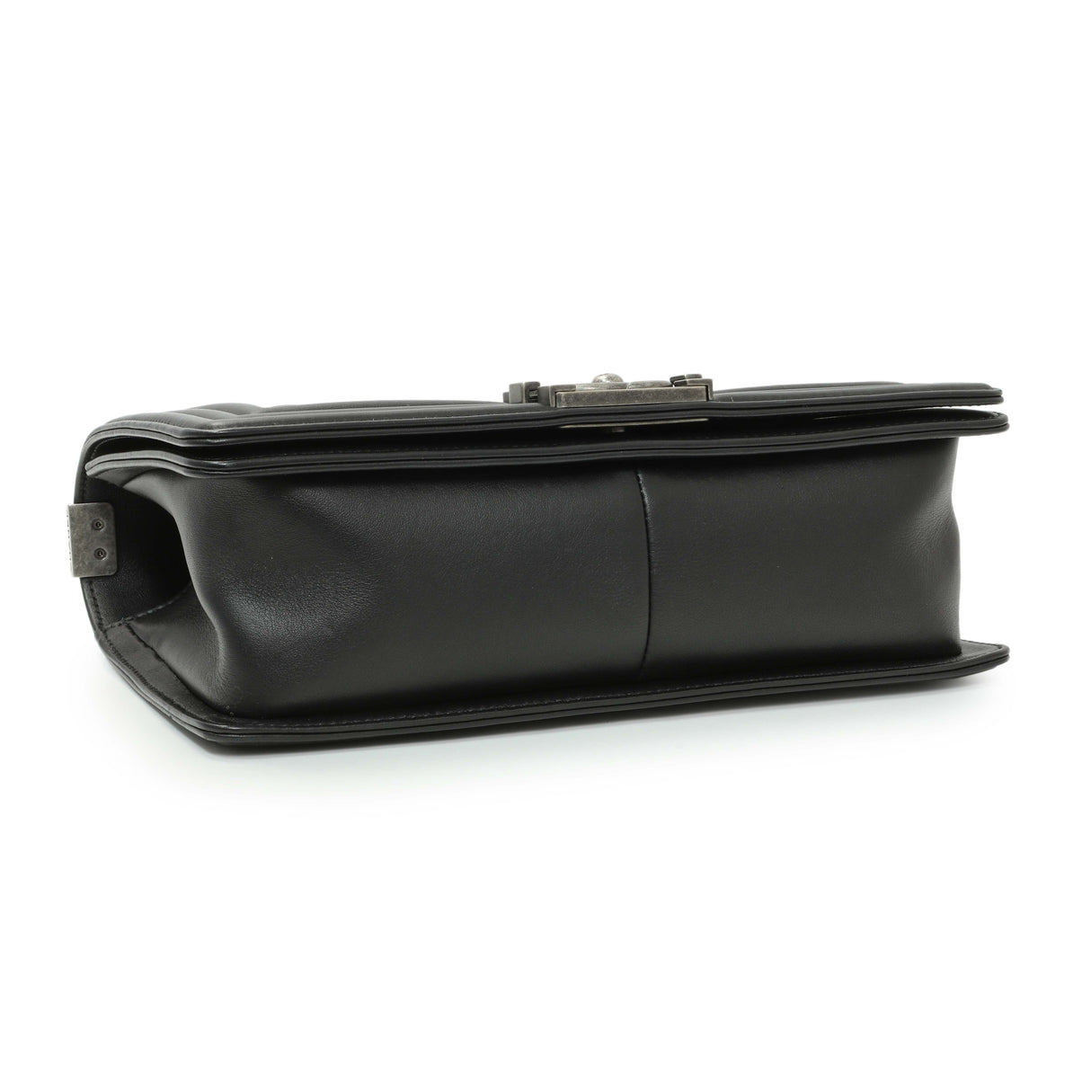 Chanel Black Quilted Lambskin Medium Boy Flap Handbags Chanel