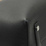 Burberry Black Calfskin Triple Stud Large Belt Tote Handbags Burberry