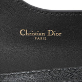 Christian Dior Black Grained Calfskin Saddle Card Holder Accessories Christian Dior