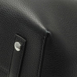 Burberry Black Calfskin Triple Stud Large Belt Tote Handbags Burberry