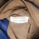 Bottega Veneta Blue Nappa Intrecciato Medium Garda Bag