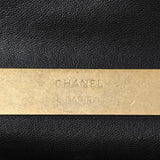 Chanel Black Lambskin Enamel Quilted Mini Top Handle Flap Handbags Chanel