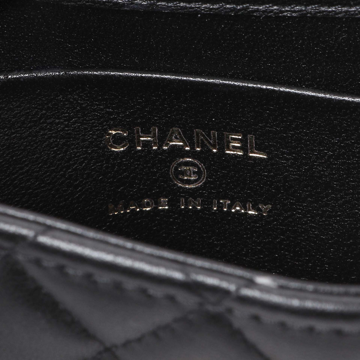 Chanel Black Lambskin Enamel Quilted Mini Top Handle Flap Handbags Chanel