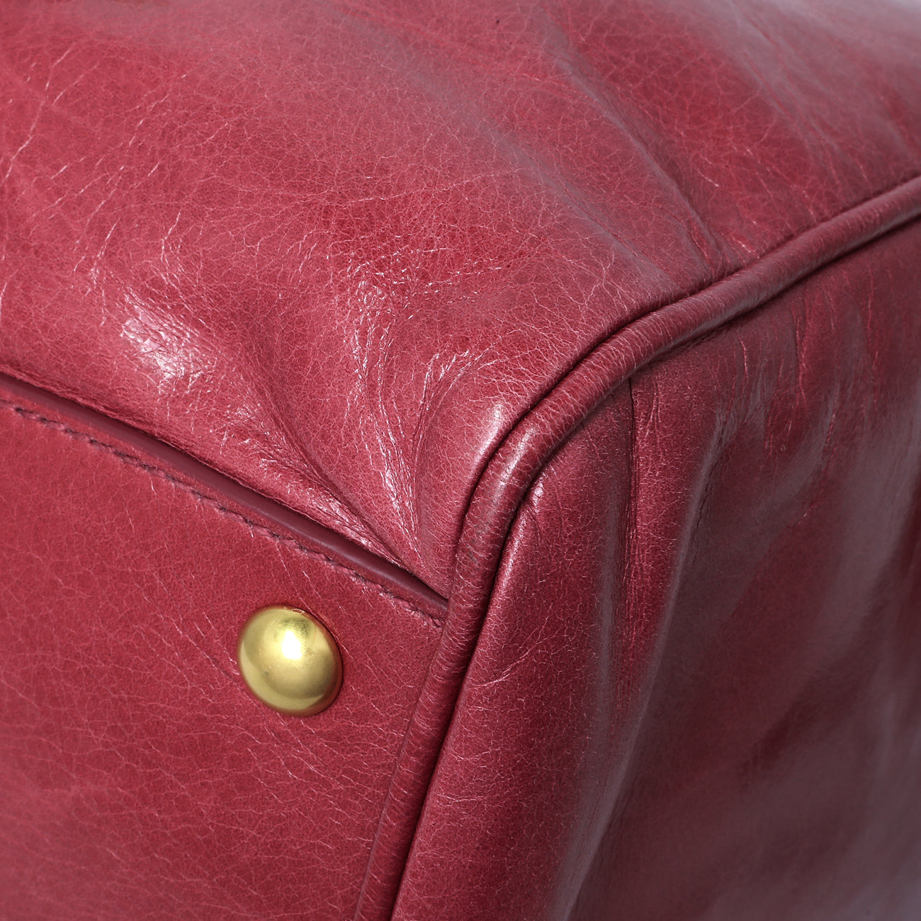 Miu Miu Pink Vitello Shine Double Zip Tote – Modaselle