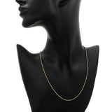 18K Yellow Gold Adjustable Diamond Cut Bead Chain Fine Jewellery Modaselle